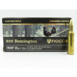 FIOCCHI 222Rem FMJ HP 50GR X50