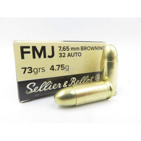 SELLIER BELLOT 765 32ACP 73 GR X50