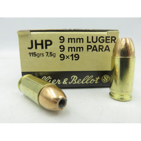 SELLIER BELLOT 9X19 JHP 115GR X50