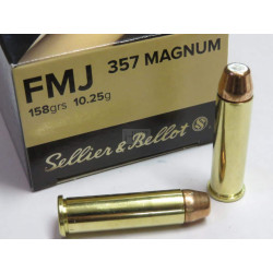 SELLIER BELLOT 357 MAG 158GR FMJ X50