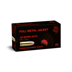 GECO 38 SUPER AUTO FMJ 124GR X50