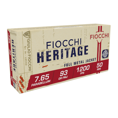 FIOCCHI 765 PARABELLUM 30 LUGER FMJ 93 GR X50