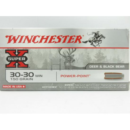 WINCHESTER SUPER X 30-30 POWER POINT 150GR X20