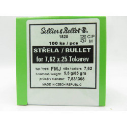 BALLE SELLIER BELLOT 762 TOKAREV 85 GR