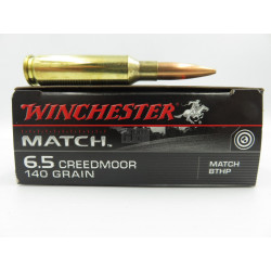 WINCHESTER 65 CREEDMOOR BTHP MATCH 140GR X20