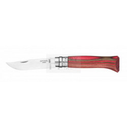 OPINEL N8 BOULEAU LAMELLE ROUGE