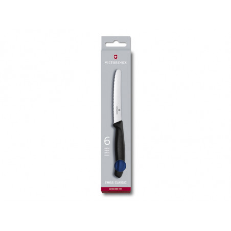 COUTEAU TOMATE VICTORINOX SWISSCLASSIC 11CM BLEU