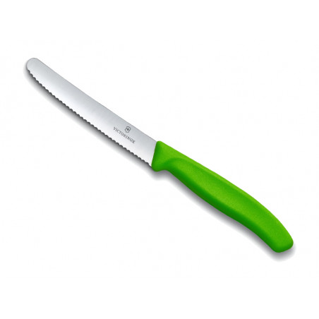 COUTEAU TOMATE VICTORINOX SWISSCLASSIC 11CM VERT