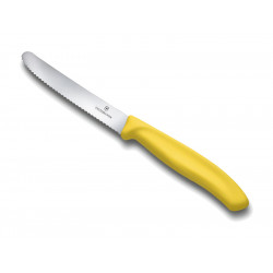 COUTEAU TOMATE VICTORINOX SWISSCLASSIC 11CM JAUNE