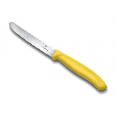 COUTEAU TOMATE VICTORINOX SWISSCLASSIC 11CM JAUNE