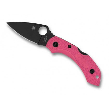 SPYDERCO DRAGONFLY 2 ROSE LAME NOIRE