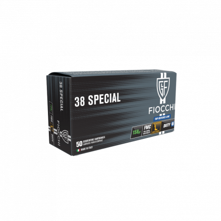 FIOCCHI 38 SPECIAL FMC SANS PLOMB 158GR X50