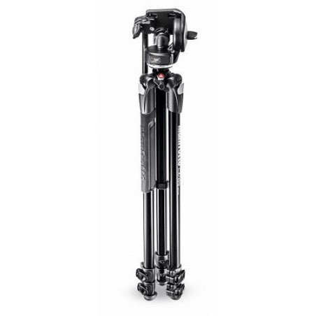 MANFROTTO TREPIED 290 XTRA 3 SECTIONS ALU + ROTULE FLUIDE 128RC