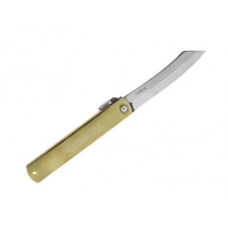 COUTEAU HIGONOKAMI LUXE LAITON 12CM CARBONE