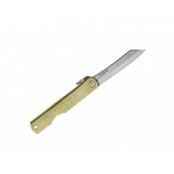 COUTEAU HIGONOKAMI LUXE LAITON 10CM CARBONE