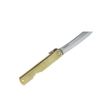 COUTEAU HIGONOKAMI LUXE LAITON 10CM CARBONE