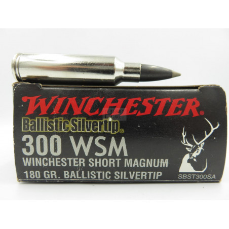 WINCHESTER 300WSM 180GR BALLISTIC SILVERTIP X20