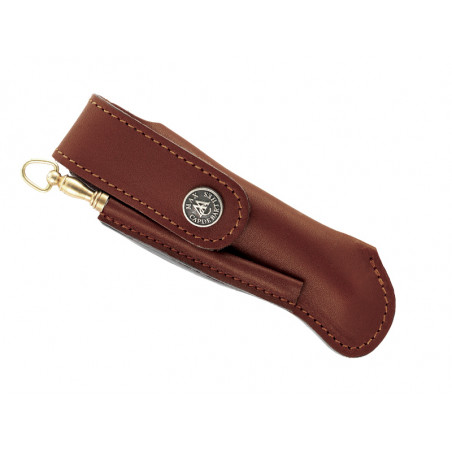 LAGUIOLE ETUI CUIR PEROU 12CM + FUSIL