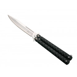 COUTEAU PAPILLON THIRD ALU NOIR 13CM INOX