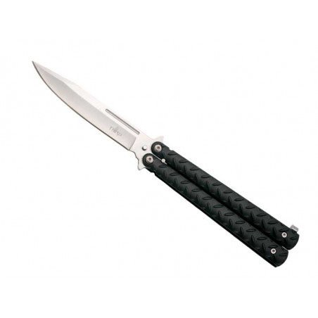 COUTEAU PAPILLON THIRD ALU NOIR 13CM INOX