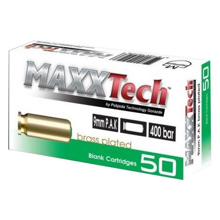 MAXXTECH 9MM A BLANC (X50)