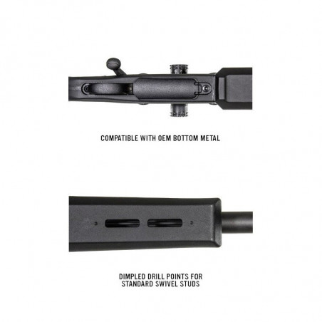 MAGPUL CROSSE HUNTER REMINGTON 700 SA NOIR