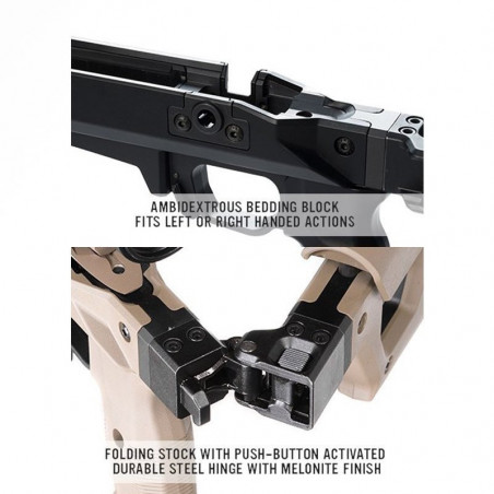 MAGPUL CHASSIS HUNTER PRO 700 CROSSE PLIABLE REMINGTON 700 SA FDE