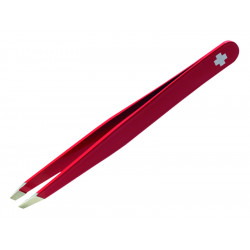 PINCE A EPILE RUBIS SLANT ROUGE