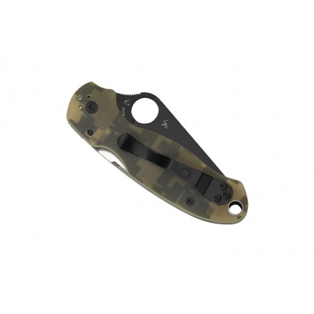 SPYDERCO PARA 3 CAMO LAME NOIRE