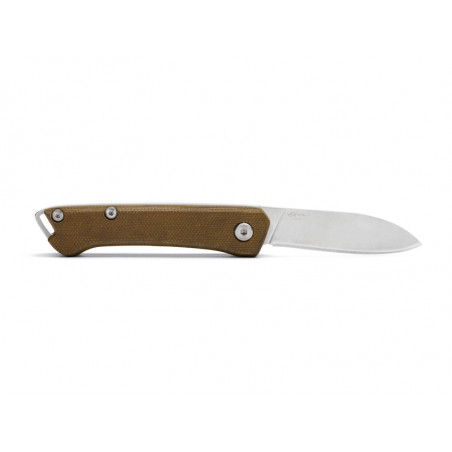 BUCK SAUNTER DROP POINT MICARTA VERT 0250GRS