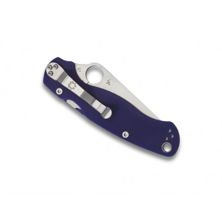 SPYDERCO PARA MILITARY 2 G10 BLEU