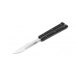 BALISONG  TACTICAL BIG LAME 107MM MANCHE G10 CLIP