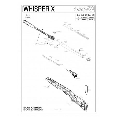 GAMO WHISPER IGT 45MM 20J + LUNETTE 3-9X40WR