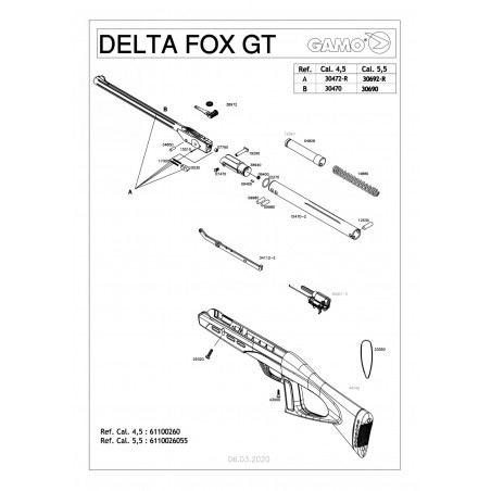 GAMO DELTA FOX GT RING JAUNE 45